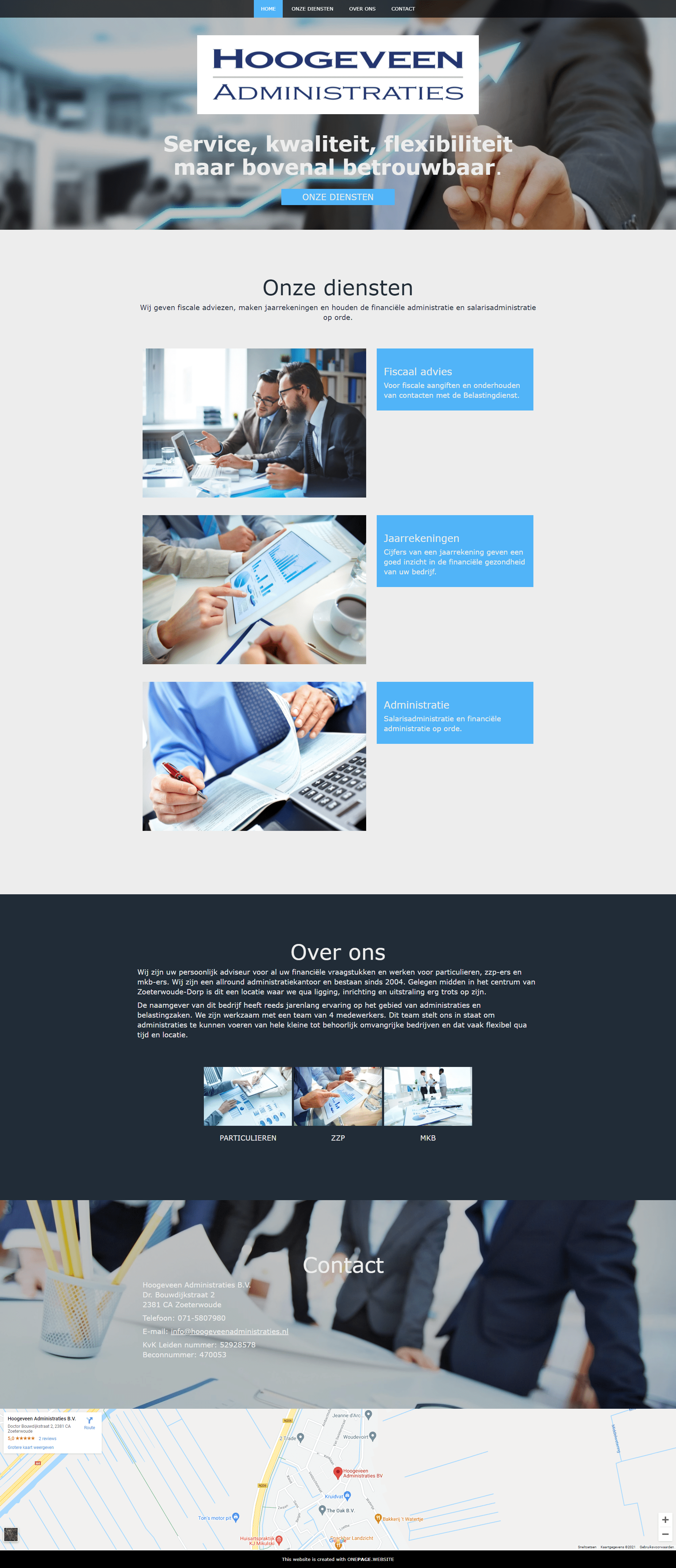 One page website 7